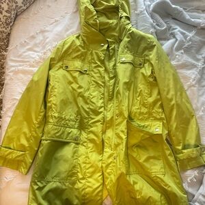 Alfani Lime Green Hooded Jacket